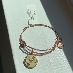 NWT Alex and Ani Rose Gold Cheers Bracelet